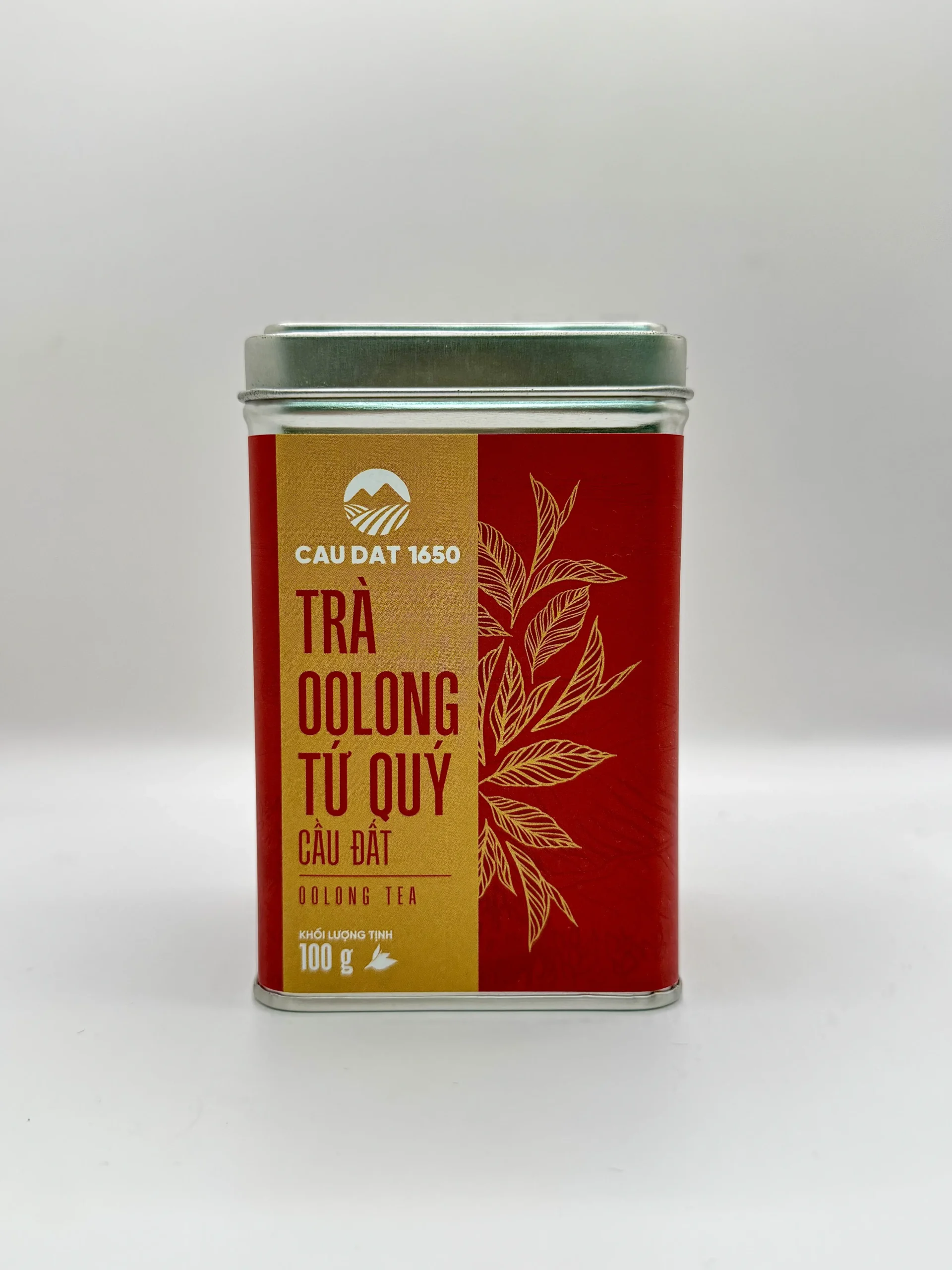 Trà Oolong Tứ Quý Cầu Đất 100g (Hộp Thiếc)